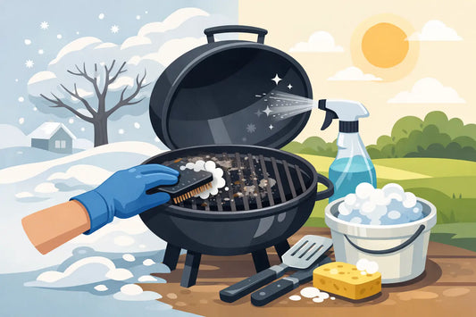 Nettoyage barbecue apres hiver: mode simple