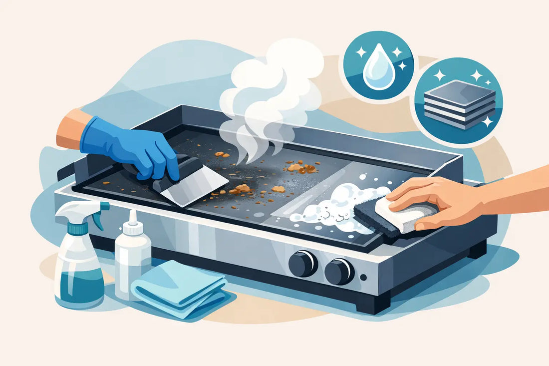 Guide entretien plancha après cuisson facile