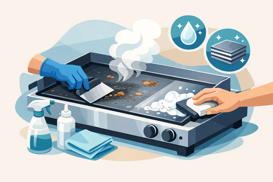 Guide entretien plancha après cuisson facile