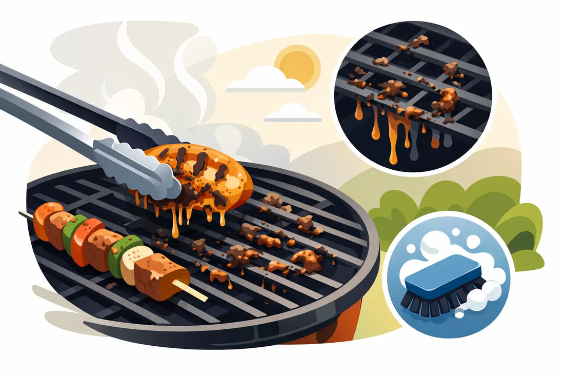 Pourquoi le barbecue colle après cuisson ?
