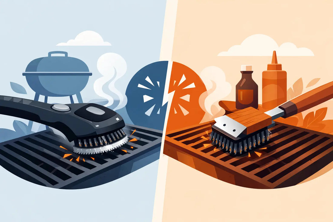 Brosse électrique vs brosse manuelle barbecue